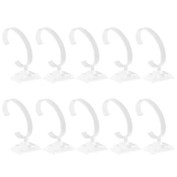 

10 Pcs Durable Watch Display Bracket C Type Display Stands Transparent Bracelet Display Bracket (Large Size)