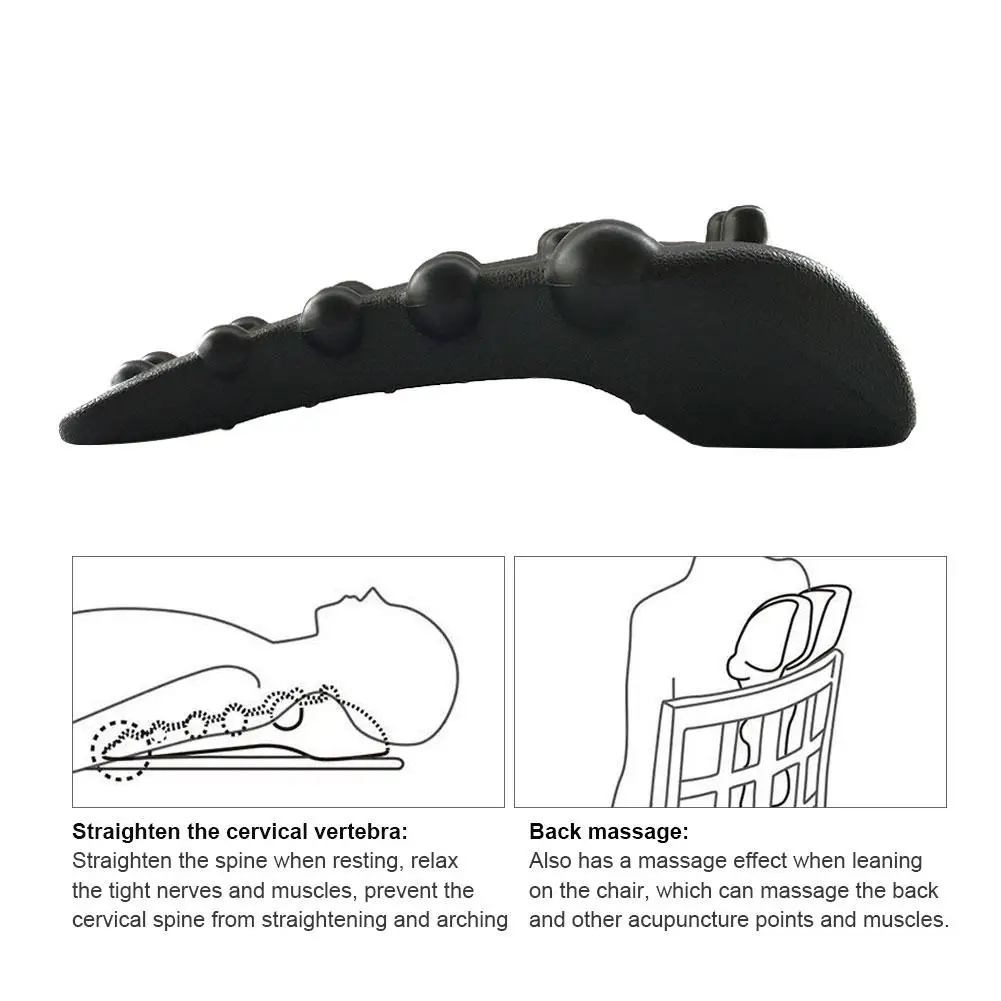 Correct Cervical Vertebra Lumbar Traction Straight Spine Spine Relax Back Massage Board Brace Back Stretching Device Health Care