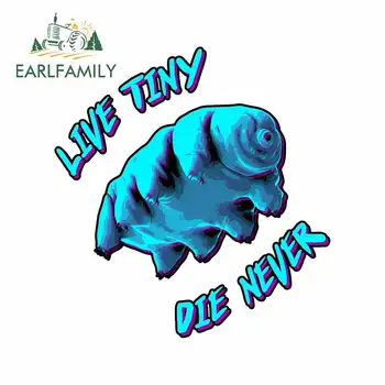 

EARLFAMILY 13cm x 12.4cm for Live Tiny Die Never Stat Trek Motorcycle Decal Car Bumper Window Stickers Fashion Fine Decoration