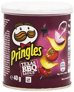 

Pringles - Texas BBQ Souce - Productos de aperitivo frito con sabor a salsa barbacoa texana - 40 g