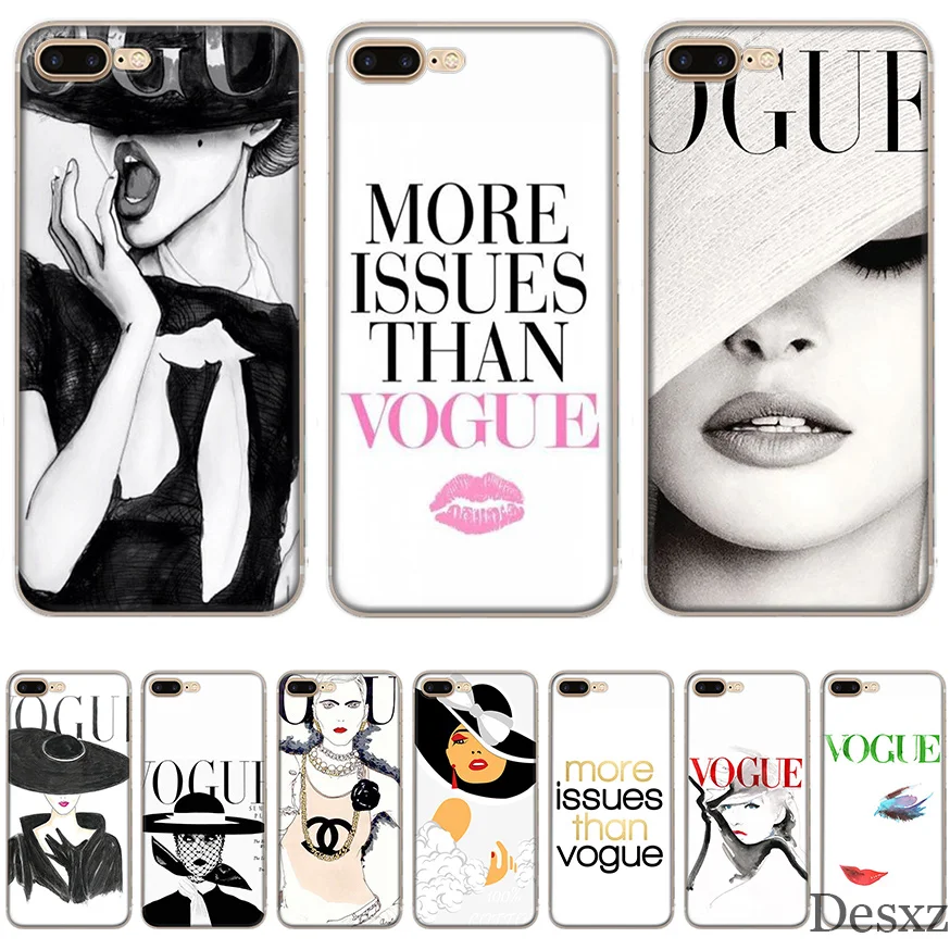 Phone Case Fashion Woman More Issues Than Vogue for iPhone 5 5s Se 6 6s 7 8 11 Pro X XS XR Max Cover |