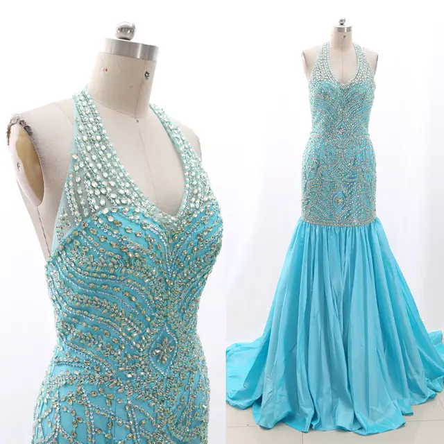 aqua mermaid dress
