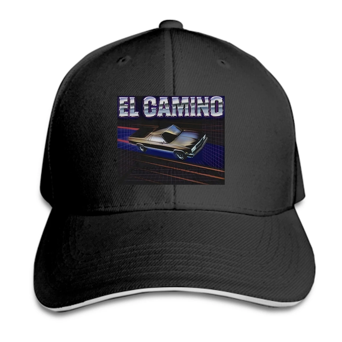 Бейсболка с принтом на заказ Chevrolet EL CAMINO 85 Лицензированная взрослая Кепка остроконечная Кепка