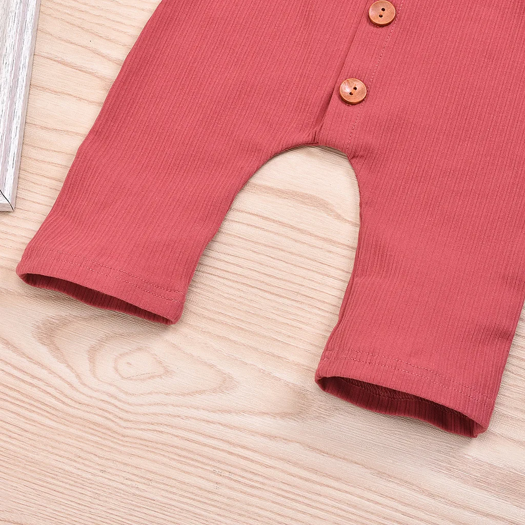 Baby Boys Girls clothes Overalls for Newborn winter jumpsuit комбинезон детский Long Sleeve Solid Romper Jumpsuit Clothes#4