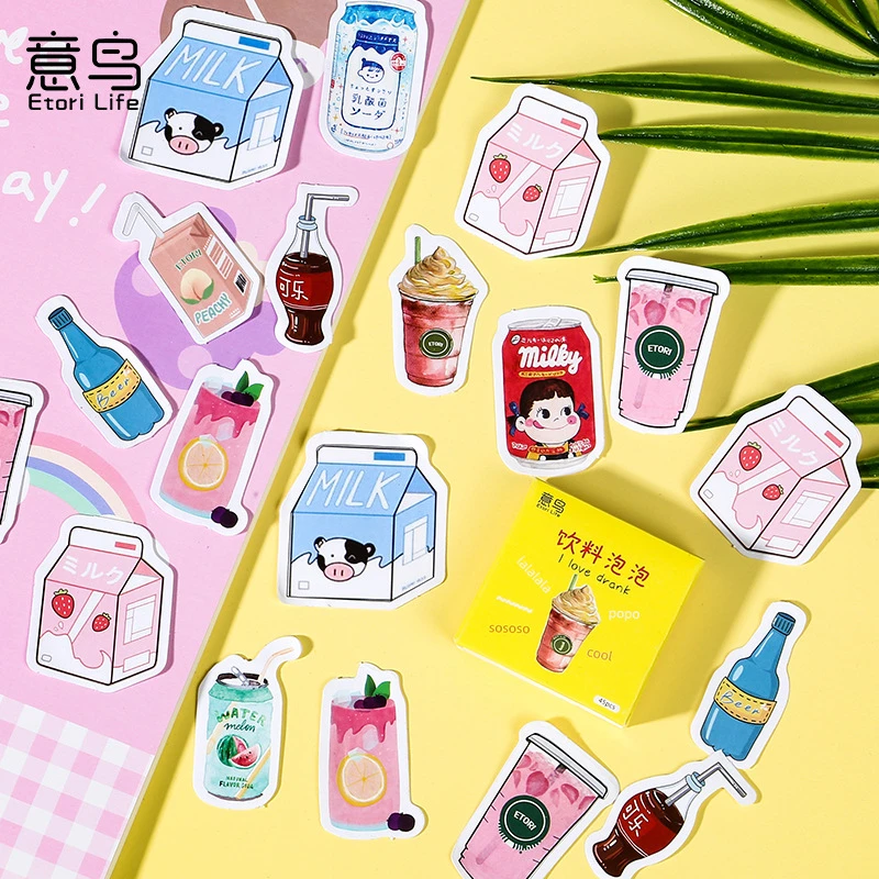 Cute Stickers Kawaii Stationery DIY Scrapbooking Diary Label Stickers 46PCS New 