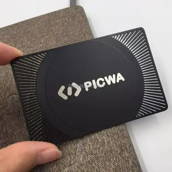 

Custom Black NFC Blank Metal Business Card