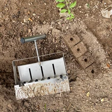 Gleby blokada narzędzia DIY ręczny 2-Cal gleby blok ekspres do gleby narzędzie blokujące z Dibbles Dibbers do ogrodu Prep ogród gadżet tanie tanio alloet CN (pochodzenie) Soil