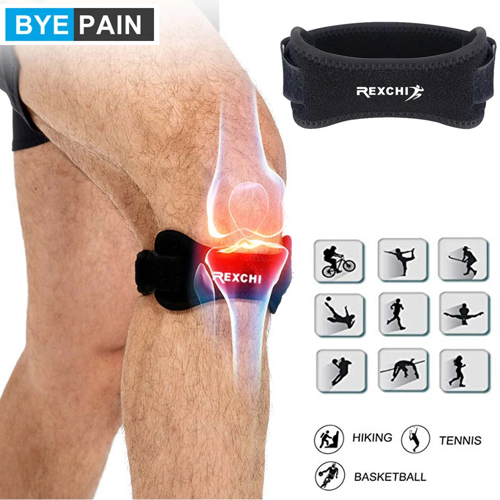 1 пара BYEPAIN наколенник Поддержка коленной чашечки Регулируемый сухожильная