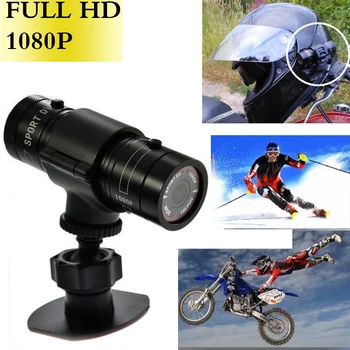 

New LAMJAD 2018 Hot Mini F9 HD Sports Camera Bike Motorcycle Helmet Sports Action Camera Video DV Full HD 1080p Sports Camera