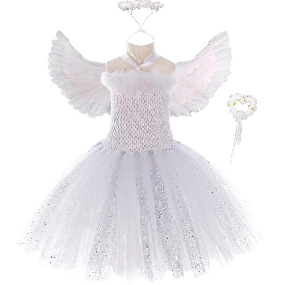 Wholesale 2023 new angel dresses for kids angel dress child white angel  dress From malibabacom