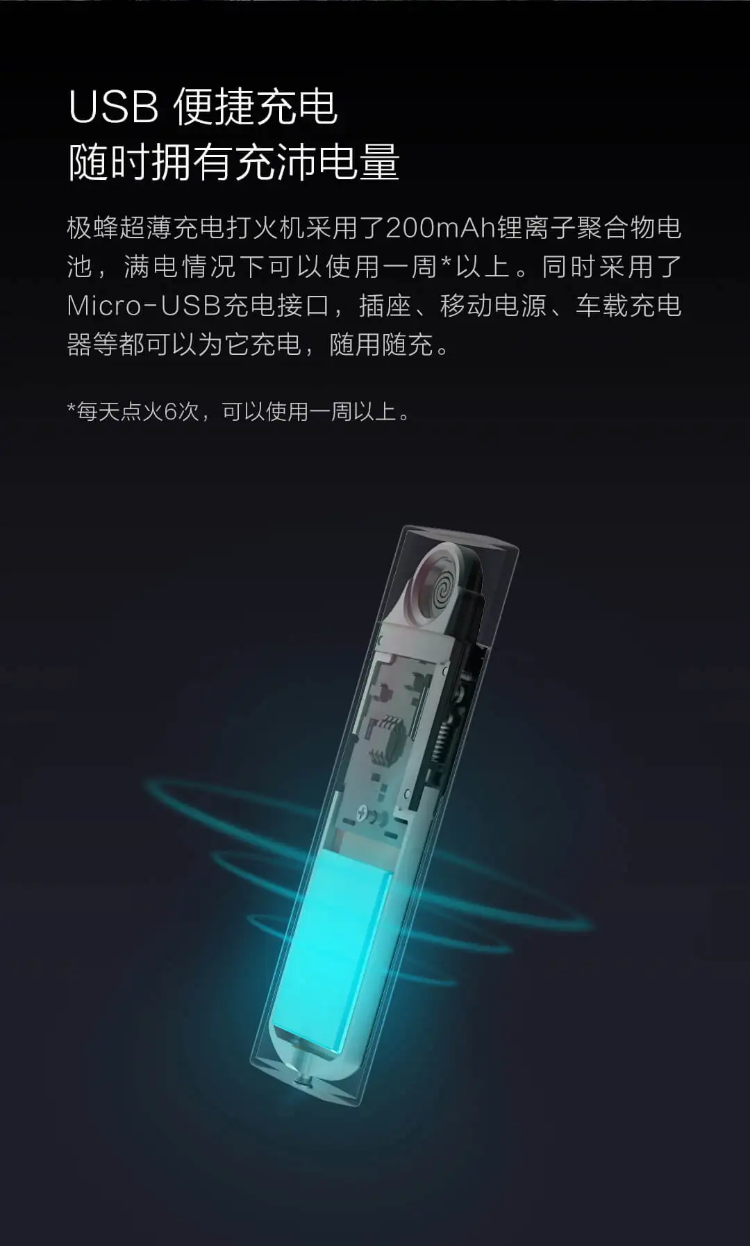Xiaomi mijia Beebest зарядная Зажигалка сенсорный индукционный ветрозащитный электронный ультра-тонкий USB прикуриватель безопасный без огня