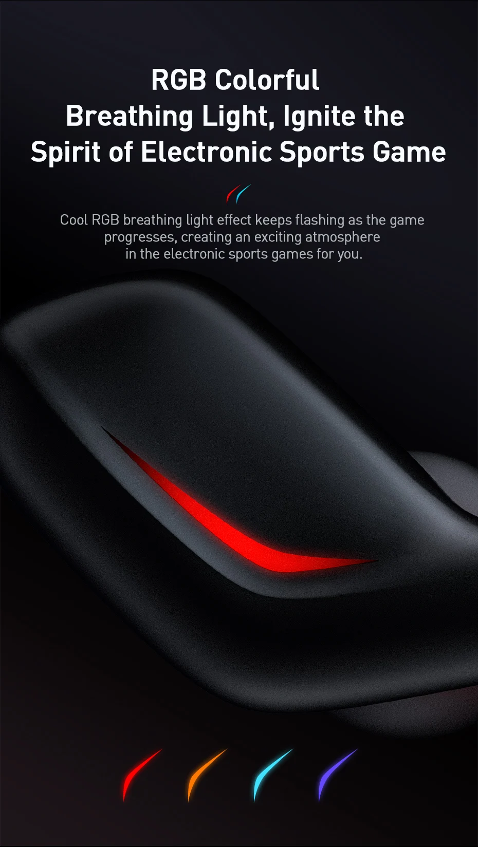 Baseus C18 Игровые наушники 3D звук в уши эффект arphone гарнитуры проводной Тип C наушники для смартфонов samsung huawei Xiaomi