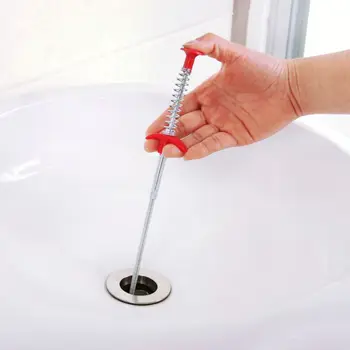 

Household Cleaning Tool Flexible Folding Tub Toilet Cleaner Kitchen Pipe Drain Clog Remover Clogged Dra Hair Remover gripper