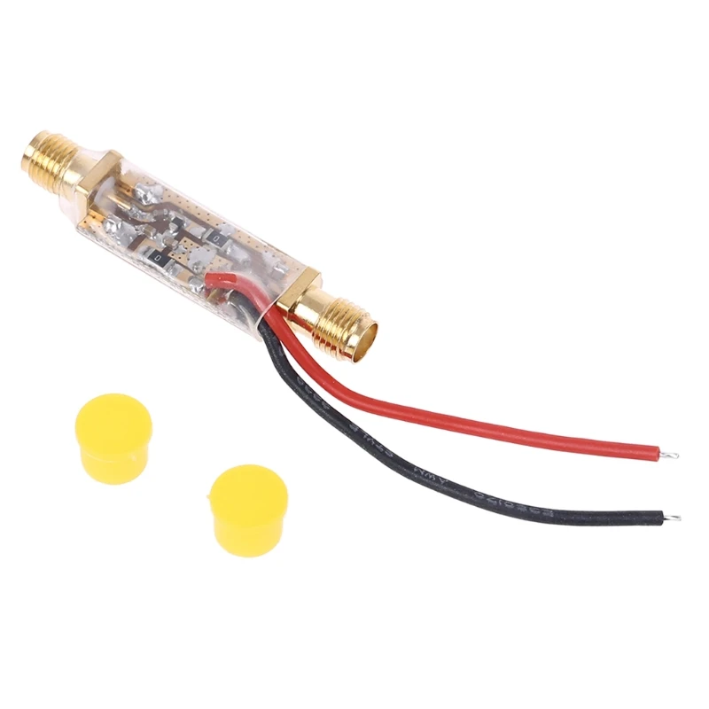 OOTDTY 10MHz-6000MHz 6GHz Wideband Amplifier Broadband RF Feeder Isolator Bias Tee A5YD |