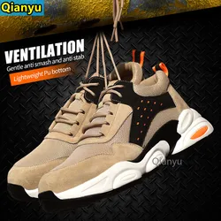 Chaussures de protection du travail légères, semelle souple en Pu, anti écrasement, chaussures de sécurité anti perçage, pour hommes, nouvelle collection 2021 