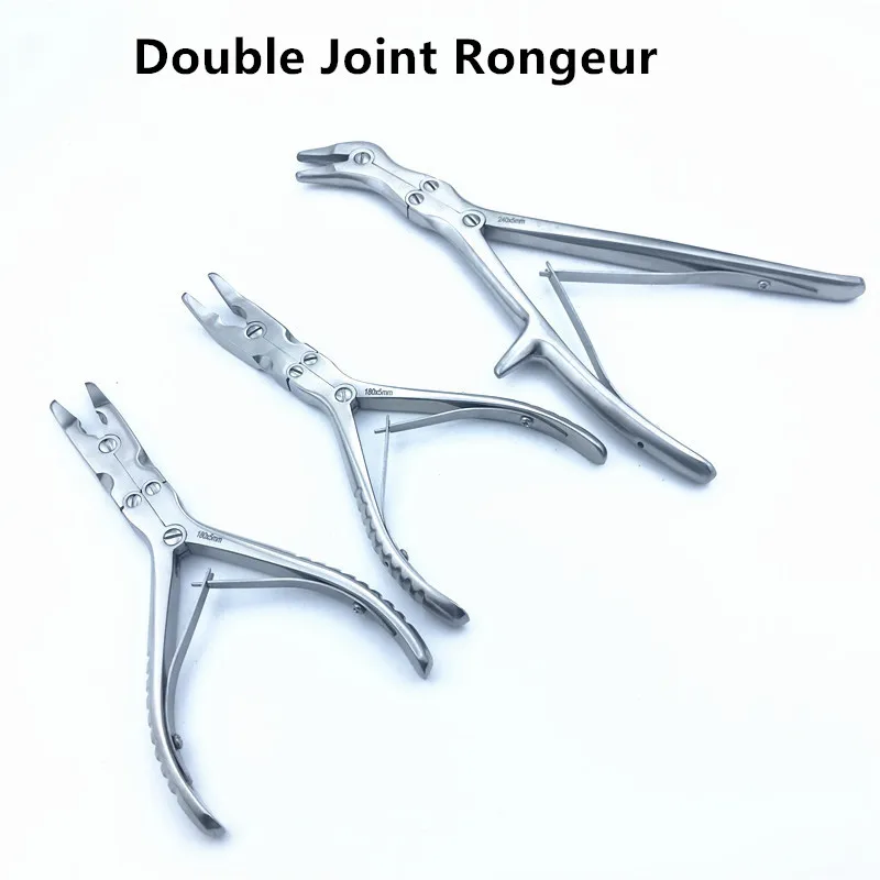 Mejor precio 1 Uds. Instrumentos ortopédicos Rongeur DE ACCIÓN recta/doble curvado VRM8Ay6XXBa