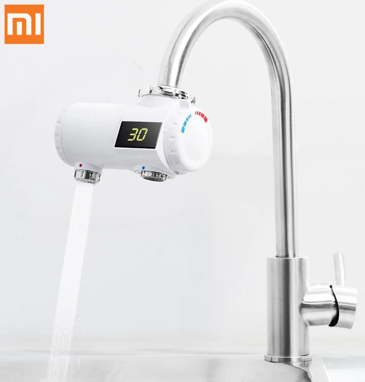 

New Xiaomi Xiaoda Water Heater Tap Kitchen Faucet Instantaneous Water Heater Shower Instant Heaters Tankless Water Heating Tap