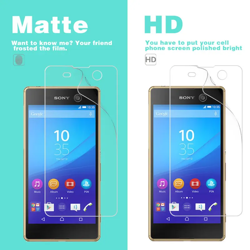 Антибликовая матовая пленка для Sony Acro S LT26W C3 C4 C5 E5 J1 Compact L1 L2 M M2 M4 M5 HD прозрачный