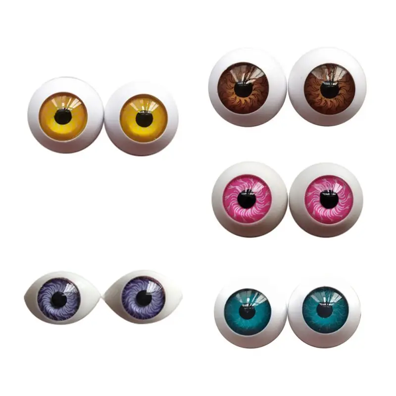 

Halloween DIY Accessories Props Scary Eyeballs Eco-friendly Resin Hollow Mask Realistic Eyeball