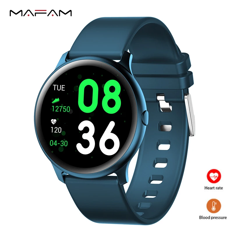 

MAFAM KW19pro Full Screen Touch Smart Watch Blood Pressure Heart Rate Monitor IP67 Waterproof Multi-Languages Fitness Tracker
