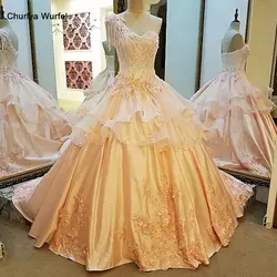LS35769 Длинные вечерние платья для свадебного корсета 3D Цветы Вечернее платье Реальные фотографии