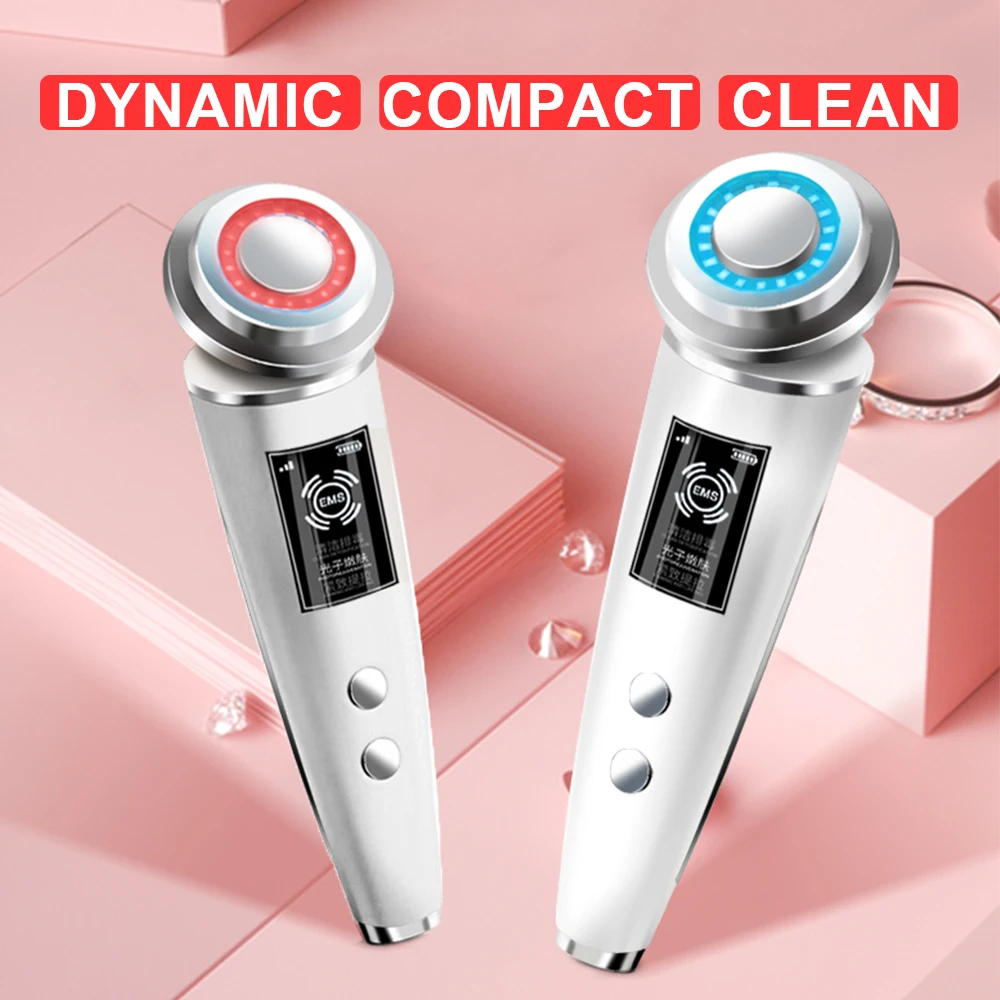  USB Facial Mesotherapy LED Photon Face Lifting Tighten Wrinkle Remover Skin Care Face Massager Skin