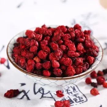 

China High moutain Natural Green Organic Schisandra Berries Wu Wei Zi Tea Health Chinese Moutains WuWeizi Fruits tea Fruit tea
