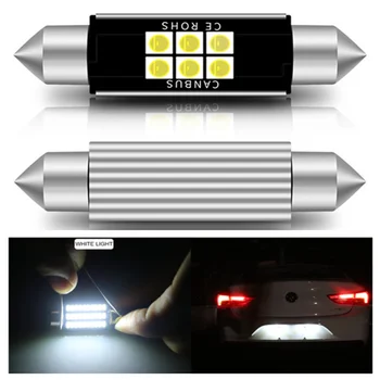 

2Pcs Canbus LED Festoon 36mm 6418 C5W Car License Plate Light Bulb For Audi A3 8P 8L A4 B5 B6 A6 C5 C6 A8 D2 TT Q3 Q5 Q7 S4 S2