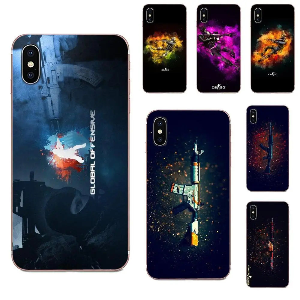 Мягкая Нескользящая ТПУ для Galaxy J1 J2 J3 J330 J4 J5 J6 J7 J730 J8 2015 2016 2017 2018 mini Pro Counter Strike Cs Go Design