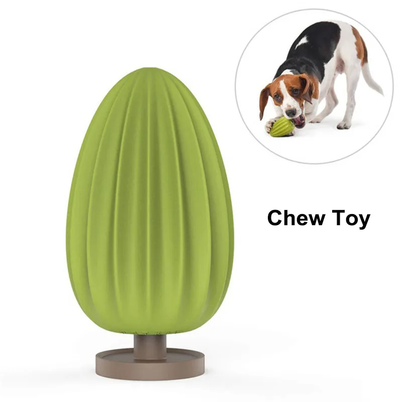 Green Dog Chew Toy Petkit, прочная игрушка для жевания собак, пищевая резиновая игрушка, пищалка, игрушки для собак, устойчивая к укусам, игрушка для маленьких средних собак - Цвет: Green Dog Chew Toy