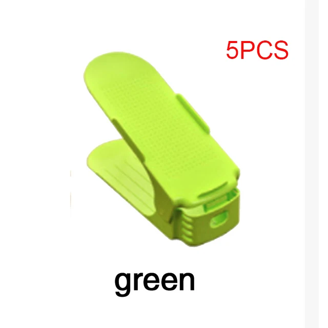 green 5pcs Стойка для защиты обуви от пыли, органайзер из нетканого материала, экономия пространства для обуви, полка для дома, спальни, общежития, обуви, полка, шкаф для женщин - Цвет: green 5pcs