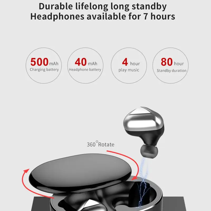 CLAITE T50 TWS bluetooth 5,0 наушники DSP шумоподавление 6D стерео звук бинауральные HD вызов Спортивная гарнитура с микрофоном для X XR