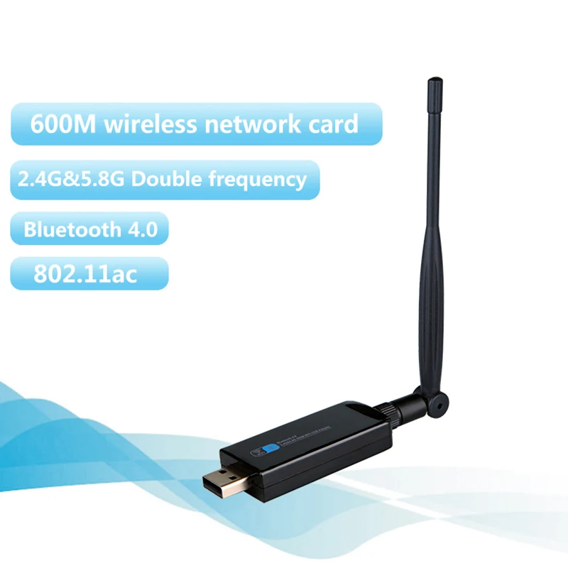 Zapo W67L-5Db 600 Мбит/с 5G двухдиапазонный Bluetooth 4,0 Usb Wifi адаптер беспроводной 802,11 Ac поворотная антенна сетевая карта для рабочего стола L