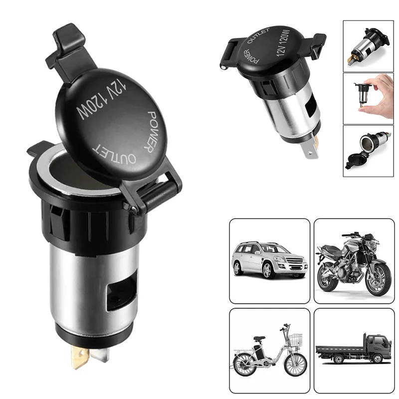 12V Автомобильная электронная сигарета Зажигалка Розетка для мотоциклов
