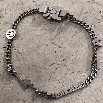 

ALYX Hero Chain Necklace Men Women Best Quality Smiley Pearl ALYX Accessories Titanium Steel Metal ALYX Necklace