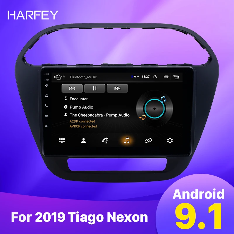 Harfey 9 дюймов Android 9,1 для Tiago Nexon HD сенсорный экран автомобиля gps радио с USB wifi Bluetooth Поддержка SWC DVR Carplay