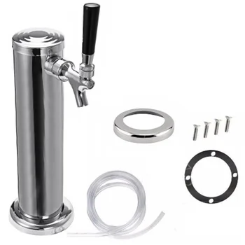 

Adjustable Stainless Steel One Way Brew Tool Drinking Wine Home Party Single Tap Draft With Accessory Beer Tower Flow Control