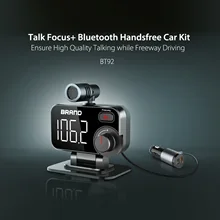 2021 NEW  Bluetooth Car Kit FM transmitter car MP3 player TF Card lossless music car charger fast charge noise reduction call