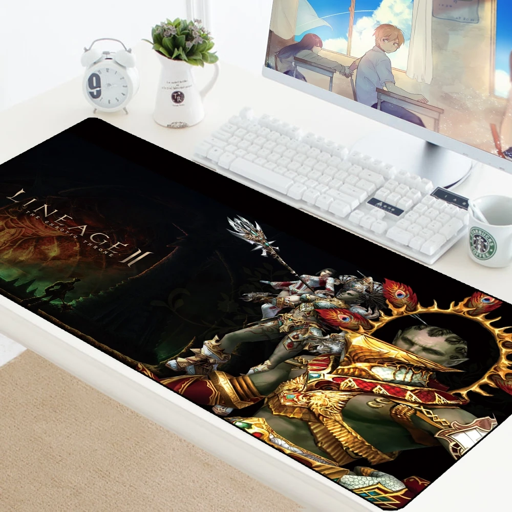 Lineage 2 коврик для мыши xl игровой коврик для мыши геймер большая клавиатура HD аксессуары для ПК ноутбук офисный коврик для мыши резиновый игровой коврик 70X30 см