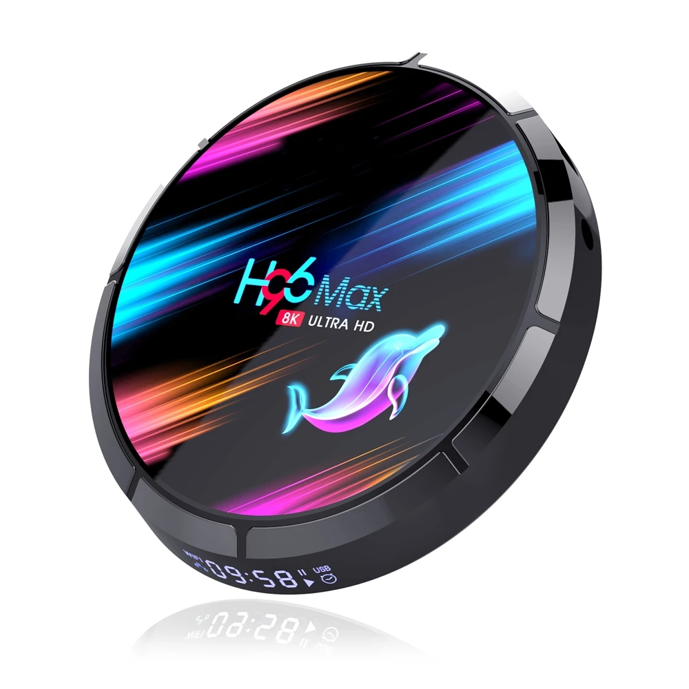 5 шт. 8K Smart tv Box H96 Max X3 Android 9,0 Amlogic S905X3 4 Гб 64 Гб 2,4G/5G двойной WiFi USB3.0 BT4.0 8K 4K H.265 UHD медиаплеер