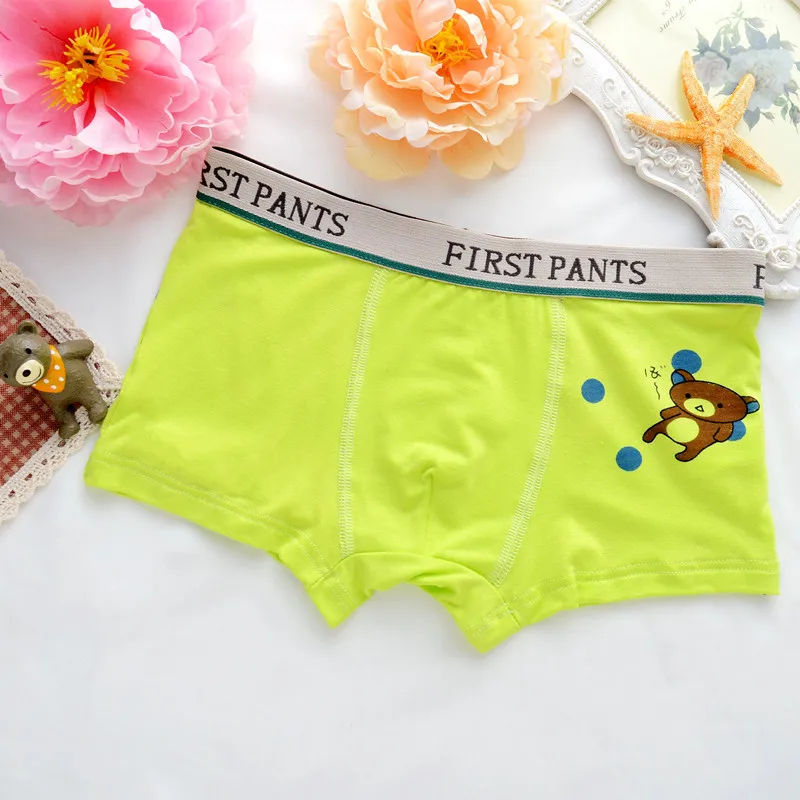 4piezas nignos ropa interior dibujos animados pantalones cortos para Bebes боксеры для подростков calzoncillos2-15T
