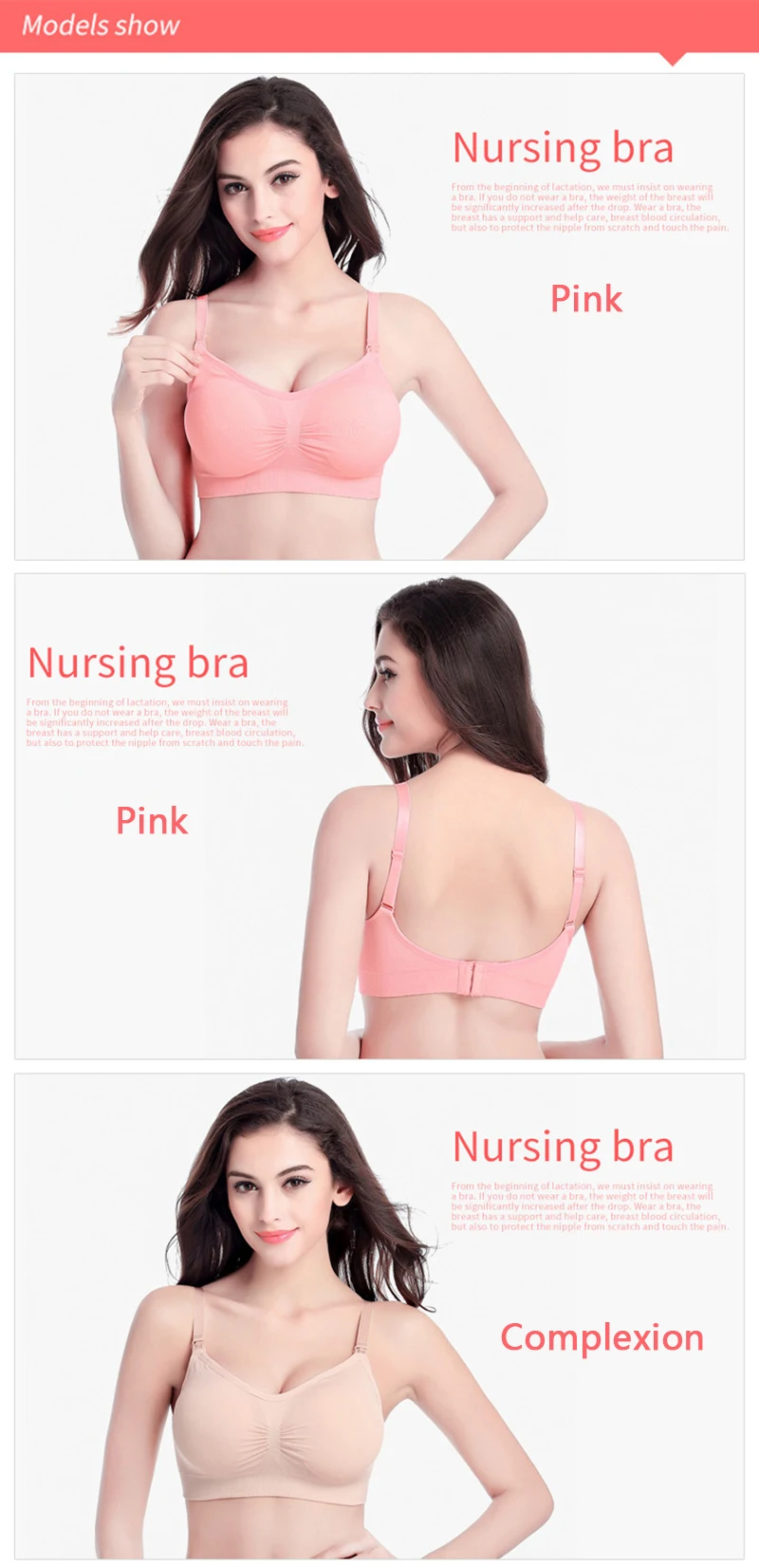 Nursing Breathable Breastfeeding Bra