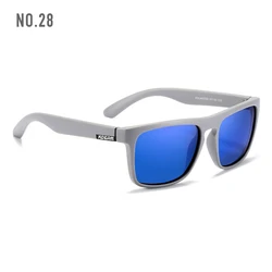 KDEAM Top Square Men's Polarized Sunglasses with UV400 Protection and Translucent Frame (C28)