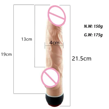 Soft Dildo Realistic Penis Sex Toys for Woman Vagina Massager Multi-speed Vibrating Stimulator Dicks Clitoris G-spot Vibrators 6