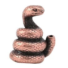 MagiDeal Китайский медный Зодиак животных Декоративная фигурка Статуэтка на удачу под змеиную кожу с двенадцатью знаками Зодиака животных статуэтки