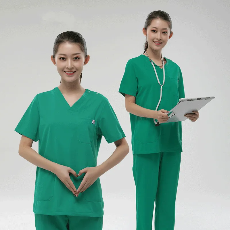 

Light green hand-washing clothes for female doctors to wear brush surgical clothing isolation clothing oral hospital overalls