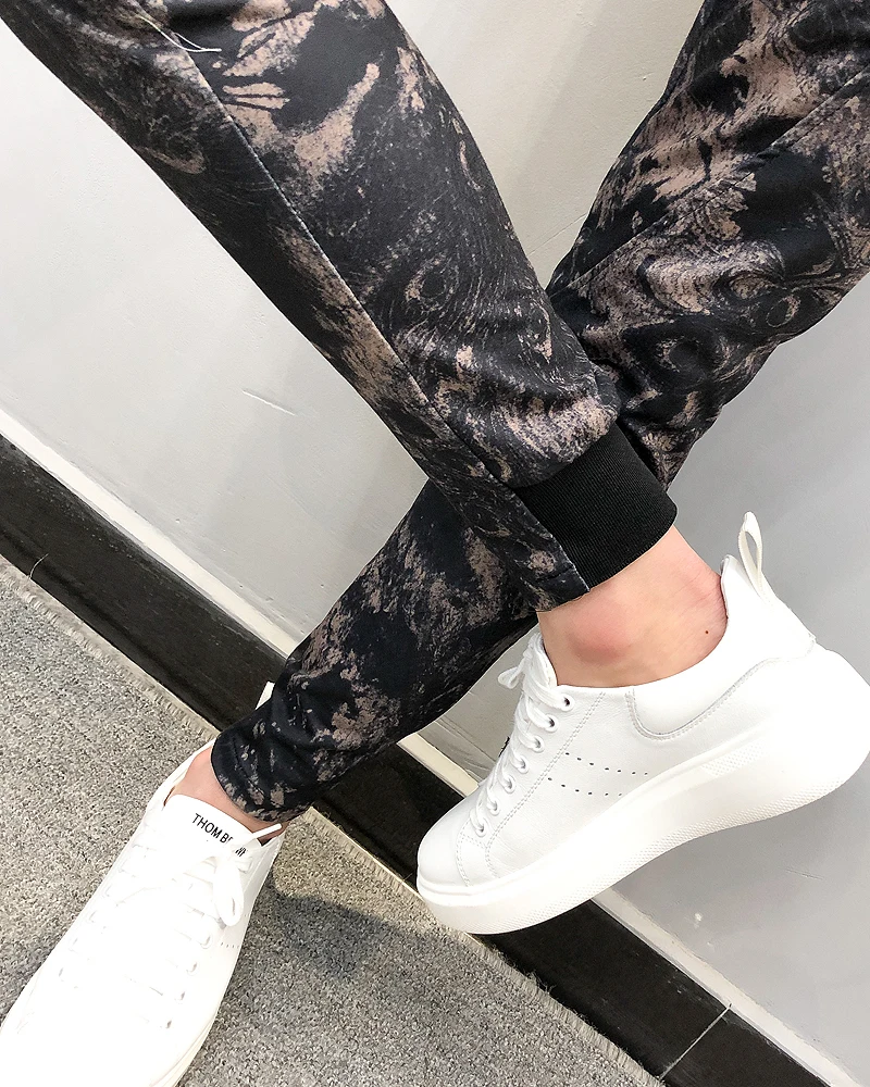 Afdrukken джоггеры Broek Heren Zomer уличная Mannelijke хип хоп Повседневная Harembroek Pantalon Homme мужские худи