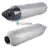 US $70.34 EMark Universal Motorcycle Exhaust Escape Muffler Ninja650 Z650 Z800 CBR500 RC390 F650GS F800GS GSR400 Z900 Ninja400 G310R FZ8