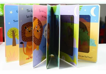 

Goodnight Lion Flashlight Book English Educational Picture Books Baby Children Reading Book