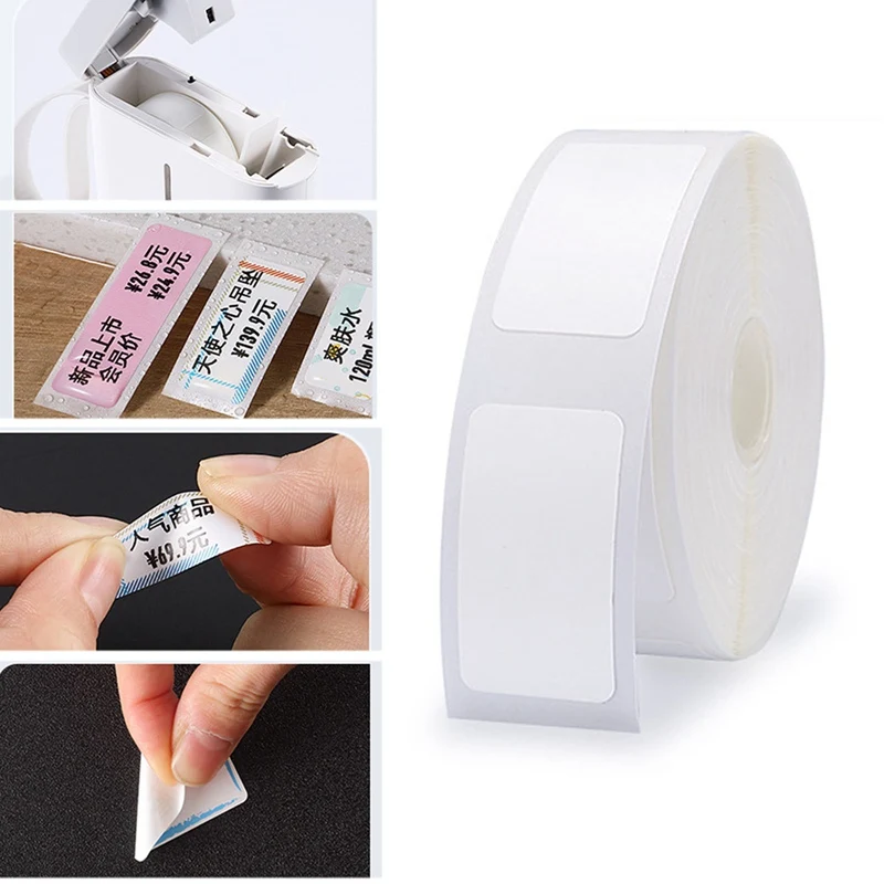 

Roll 5 Sizes Waterproof Thermal Adhesive Label Sticker Paper Supermarket Blank Price Label Direct Printing Paper Sticker